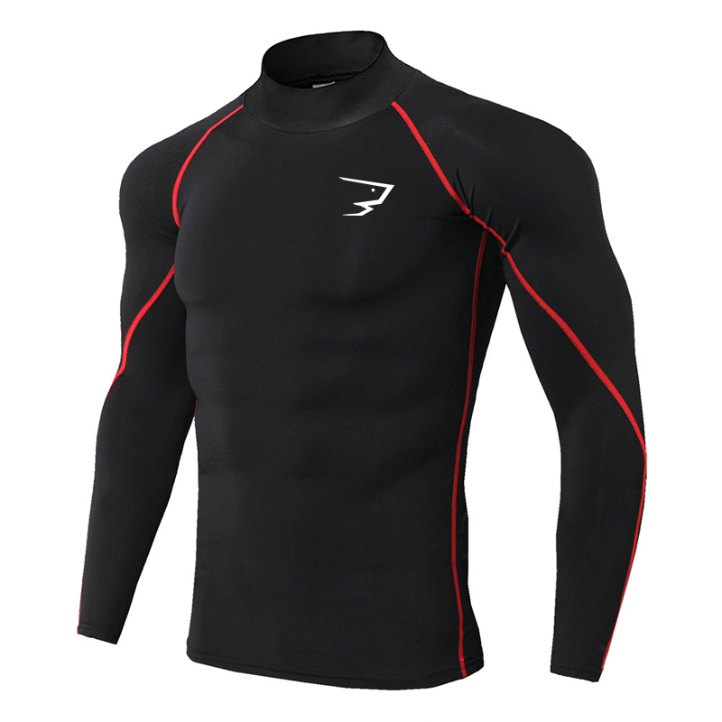 Running Gear Long Sleeve - Men Sport T-shirt Quick Dry Bodybuilding