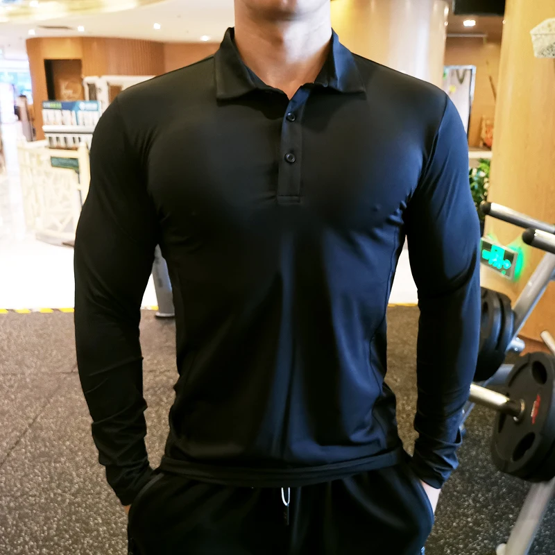 Running Gear Long Sleeve - Men Compression Sport T-Shirt Long Sleeve