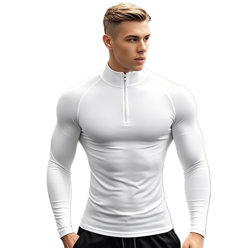 Running Gear Long Sleeve - Men Sportswear Fitness Shirts Slim Fit