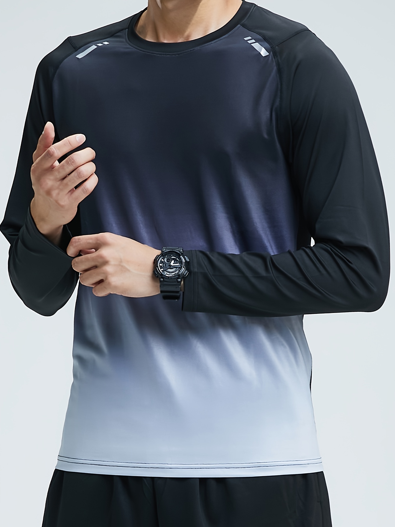 Running Gear Long Sleeve - Slimming long-sleeved sports T-shirt for men