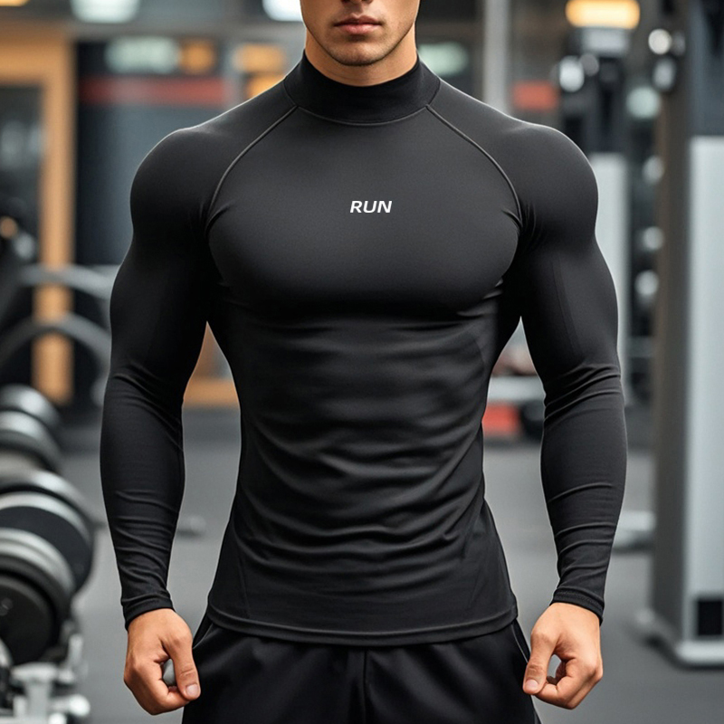 Men's Running Turtleneck Quick - огляд і ціна Running Gear Long Sleeve