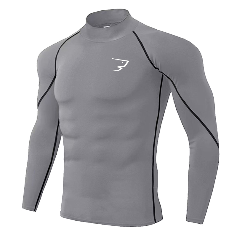 Men Sport T-shirt Quick Dry Bo - огляд і ціна Running Gear Long Sleeve