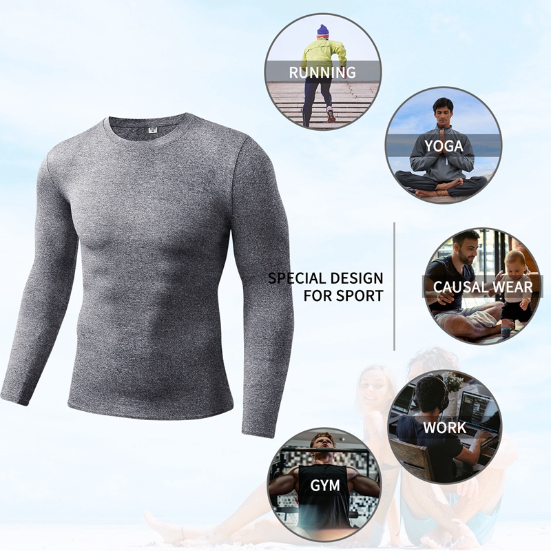 Men Compression Running T-Shir - огляд і ціна Running Gear Long Sleeve