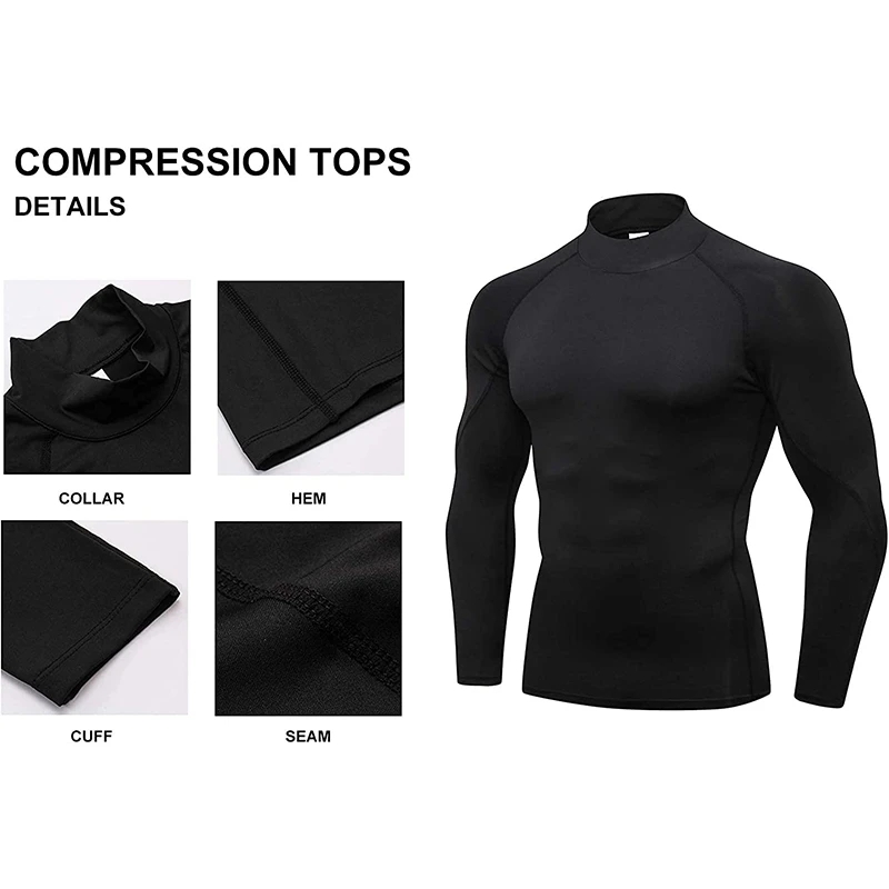 Men Bodybuilding Sport T-shirt - огляд і ціна Running Gear Long Sleeve
