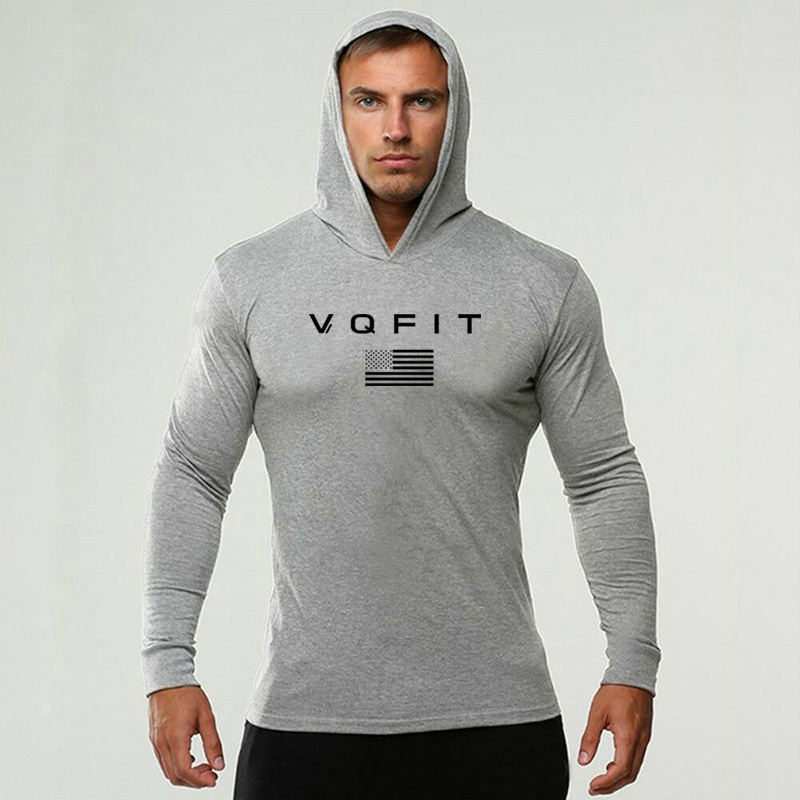 Mens Hooded Running T-shirts A - огляд і ціна Running Gear Long Sleeve