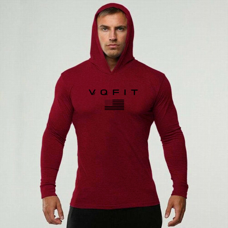 Mens Hooded Running T-shirts A - огляд і ціна Running Gear Long Sleeve