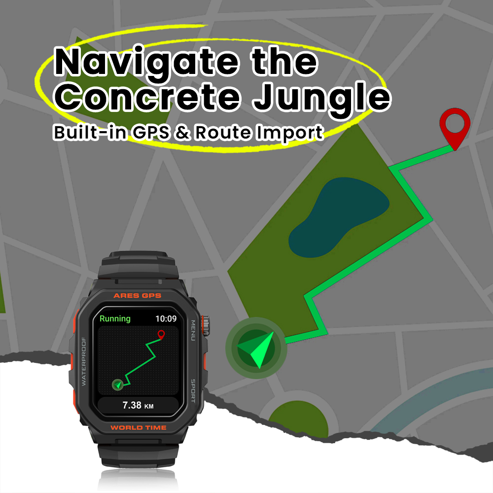 New Zeblaze Ares GPS Smart Wat - огляд і ціна Gps Running Watch