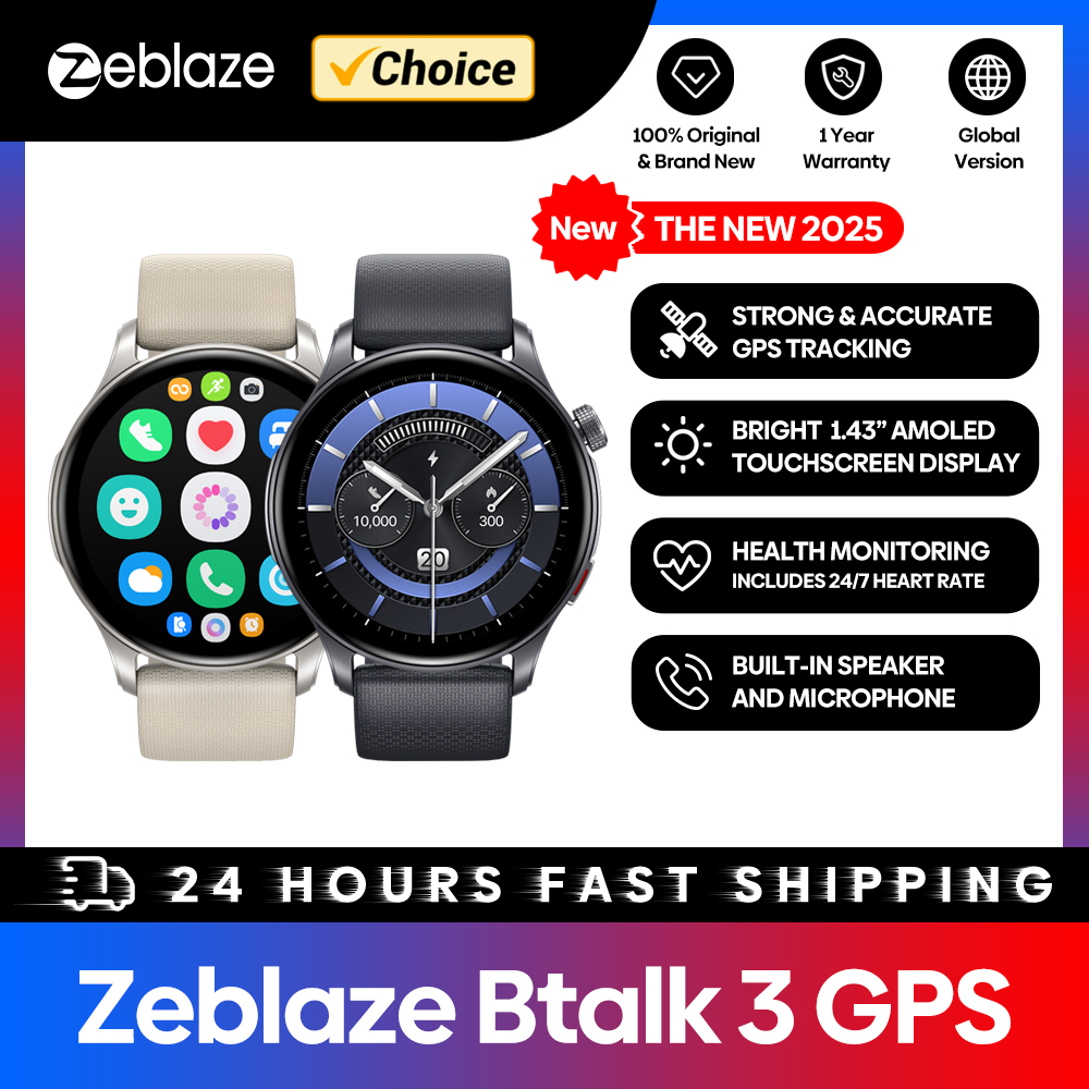 New Zeblaze Btalk 3 GPS Smartw - огляд і ціна Gps Running Watch