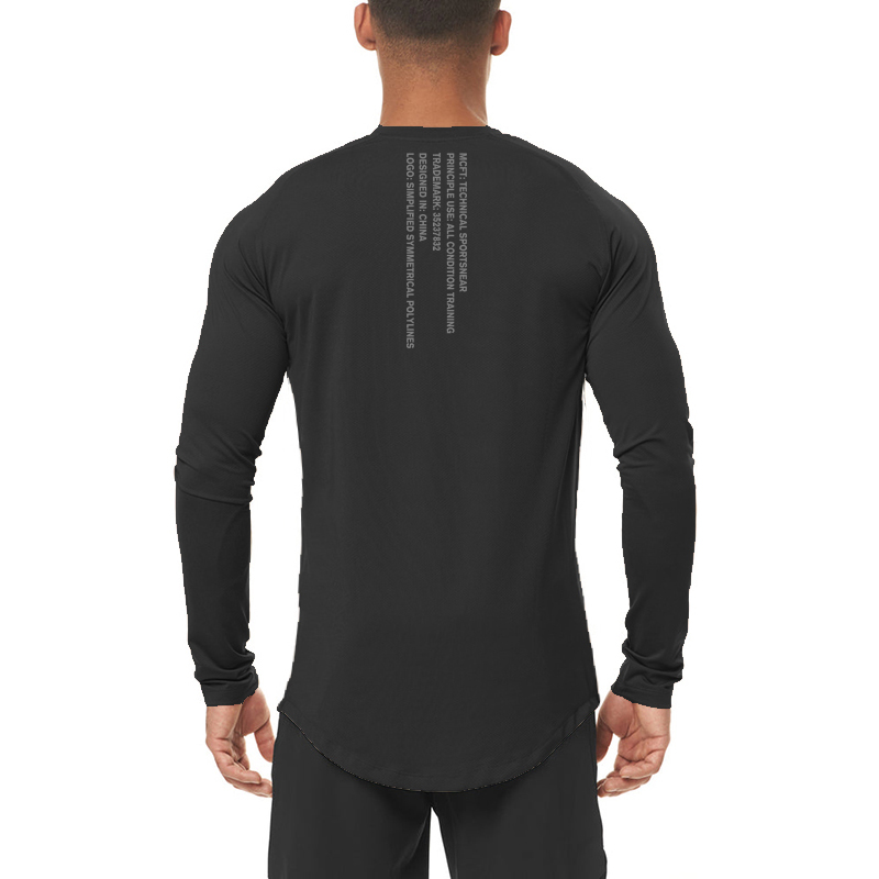 High Elastic Mens Fitness Spor - огляд і ціна Running Gear Long Sleeve