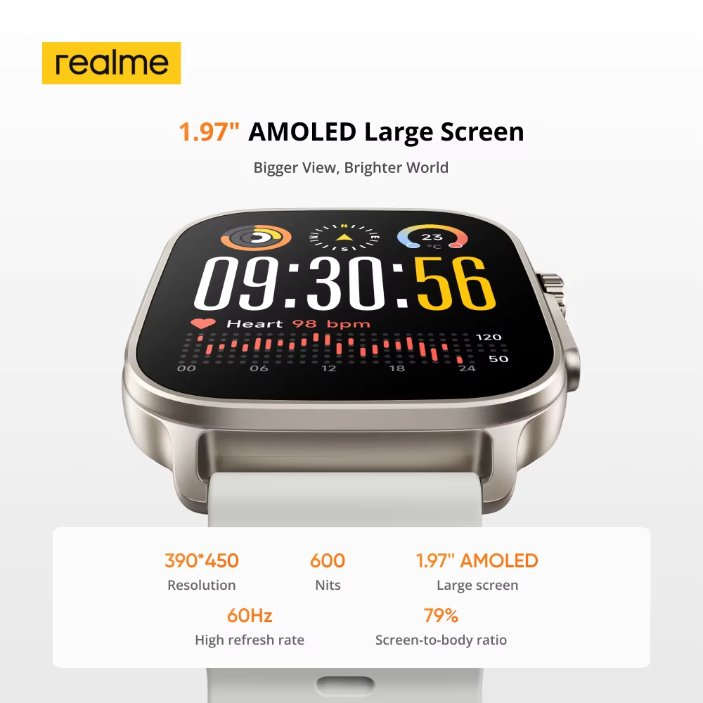 Global Version realme watch 5  - огляд і ціна Gps Running Watch